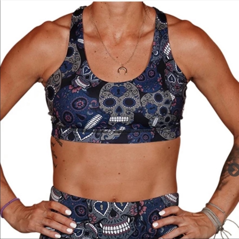 CVG Midnight Skull sports bra